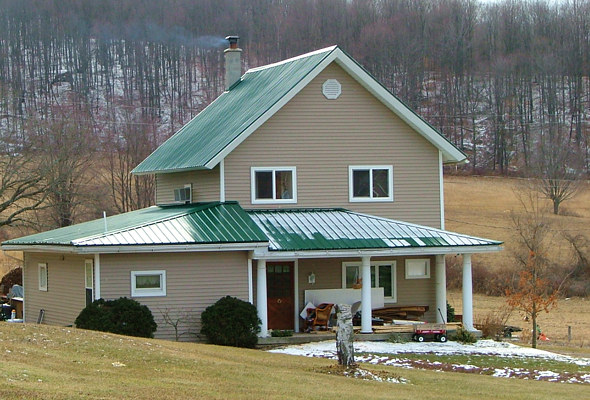 green-metal-roof