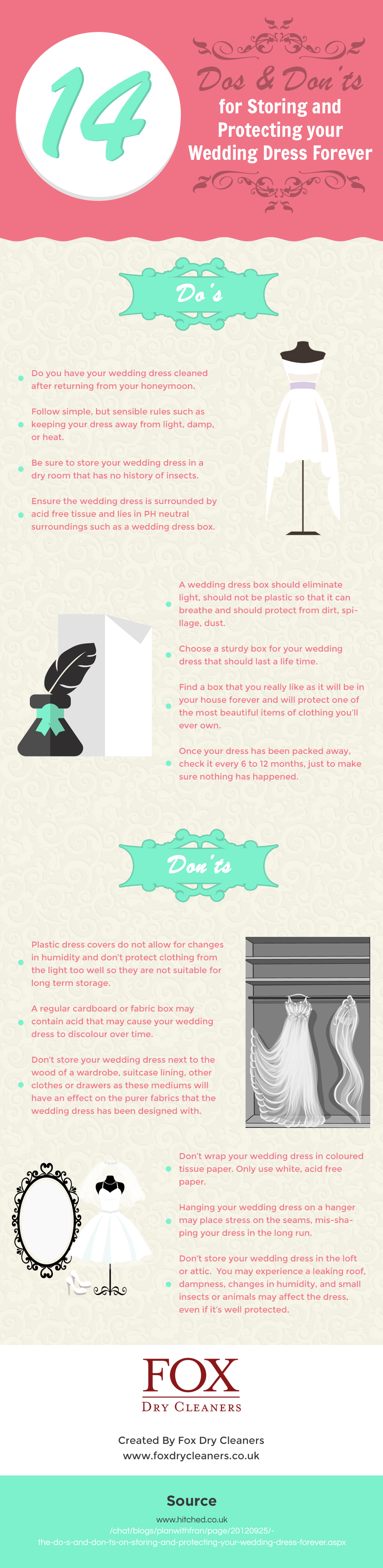 14 Dos & Donts for Storing and Protecting your Wedding Dress Forever